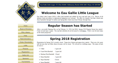 Desktop Screenshot of eglittleleague.org